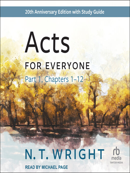 Title details for Acts for Everyone, Part 1 by N. T. Wright - Available